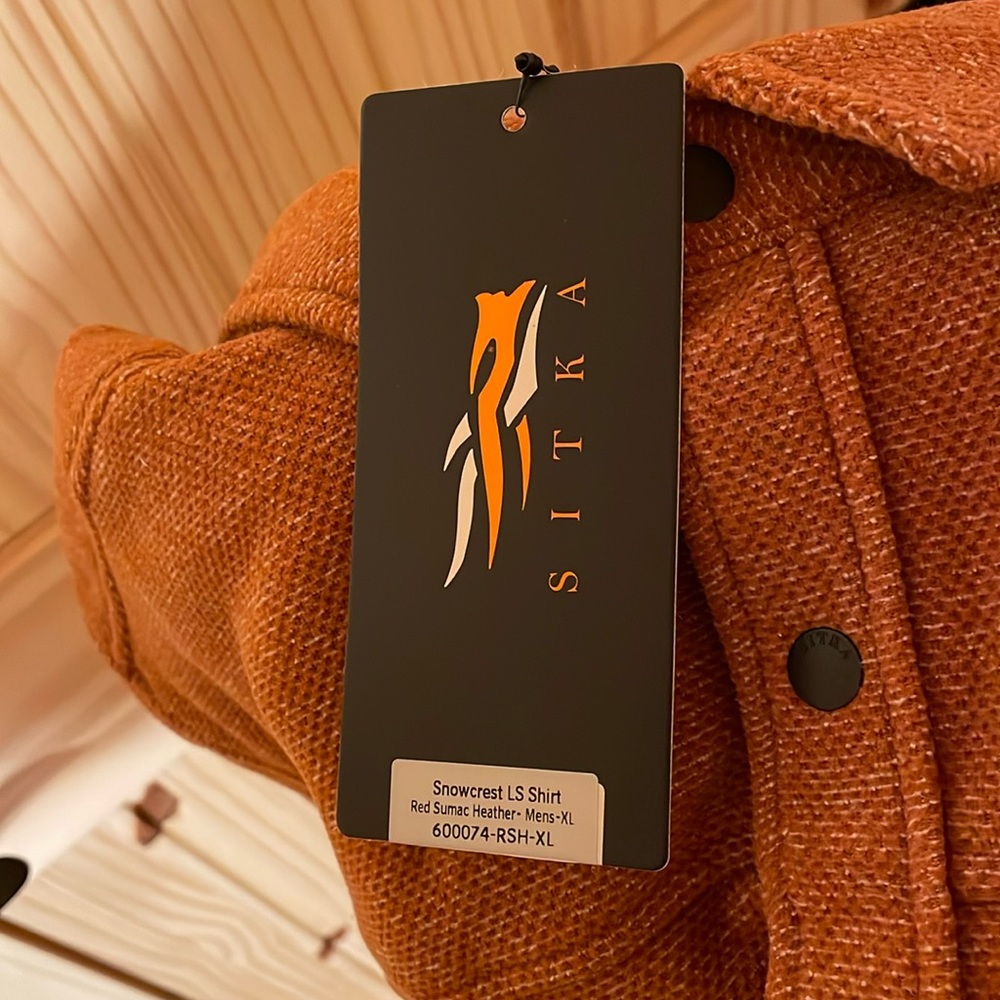 Sitka Gear Snowcrest LS Shirt. Heavy duty button down. Almost like a shacket.